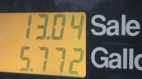 Pumping Gasoline at the Pump 2 Stock Footage 45988783