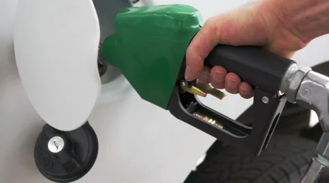 Pumping Gasoline at the Pump Stock Footage