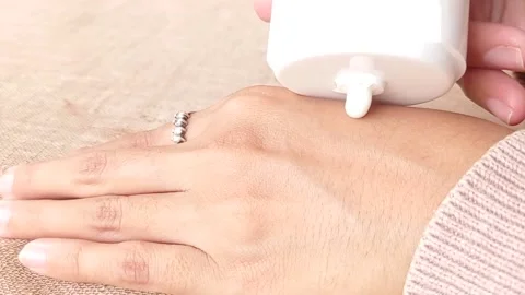 Pumping a hand soap to a hand Stock Footage 146253279