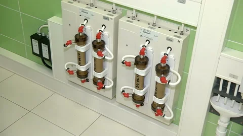 The pumping installation of the fine filtration Stock Footage 103111598