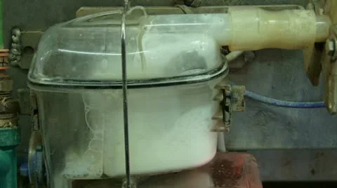 Pumping milk. Transparent milk pump &amp; counter Stock Footage 20512425
