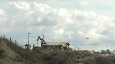 Pumping Oil time lapse Stock Footage 24203428