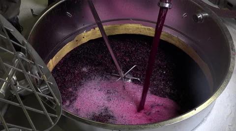Pumping over up freshly squeezed juice Video stock 55419680