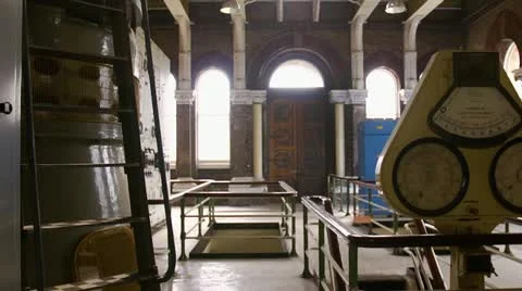 Pumping room interior Stock Footage 21974020