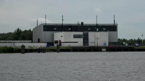 Pumping station in Blocq van Kuffeler (The Netherlands) Video stock 221018085