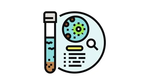 Pumping tests hydrogeologist color icon animation Stock Footage 326106184