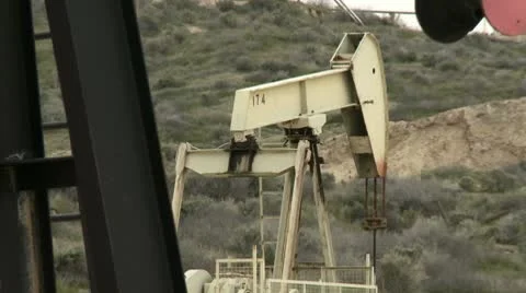 Pumpjack 02 HD Stock Footage 10740892