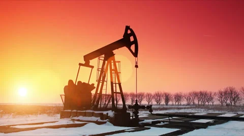 Pumpjack Stock Footage 27798879