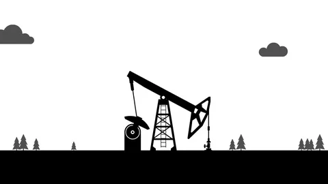 Pumpjack. Oil pump. Animation with alpha... | Stock Video | Pond5