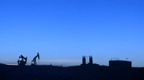 Pumpjacks Stock Footage 44614813