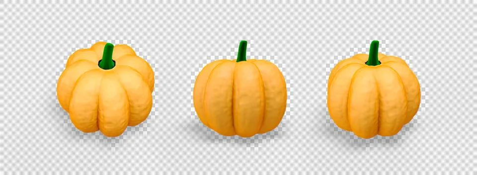 Pumpkin 3d icon 库存插图