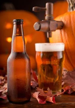 Pumpkin ale Stock Photos
