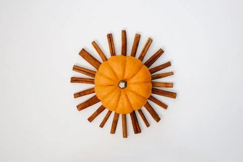 Pumpkin and cinnamon Foto stock