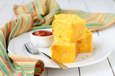 Pumpkin and Cornmeal Bread with Corn Kernels Stock Photos
