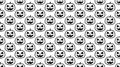 Pumpkin background Halloween seamless pattern Illustrazione stock