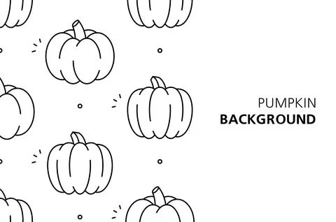 Pumpkin background Illustrazione stock