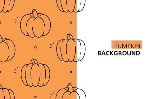 Pumpkin background Illustrazione stock