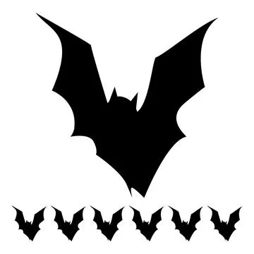 Pumpkin bat halloween cartoon vector graphic Stock Illustration