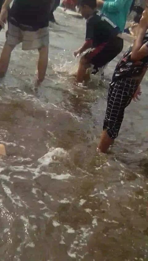 Pumpkin beach atmosphere Video stock 234091863