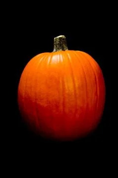 Pumpkin on black Stock Photos