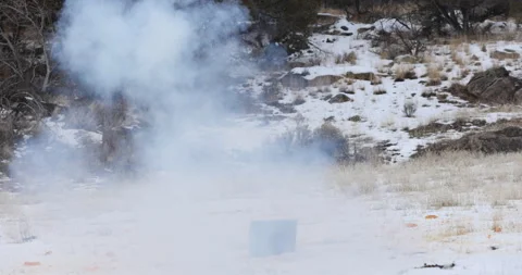 Pumpkin Blast explosion 4K Stock Footage 223999242