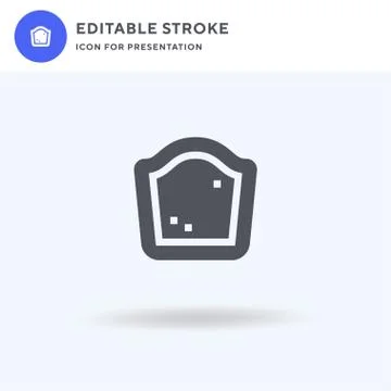 Pumpkin Bread icon vector, filled flat sign, solid pictogram isolated on white Stock Illustration