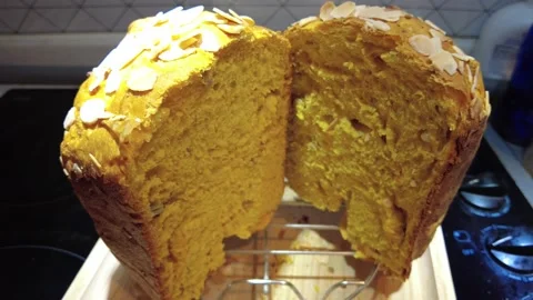 Pumpkin bread with nuts Stock-Footage 230097253