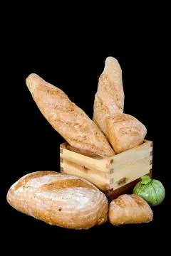 Pumpkin breads cutout Stock Photos