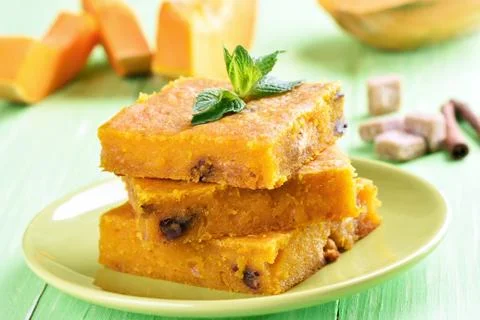 Pumpkin cake Stock Photos