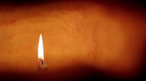 Pumpkin Candle Video stock 54054031
