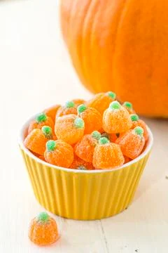 Pumpkin candy Stock Photos