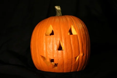 A Pumpkin Carved - Stopmotion Video stock 96311847