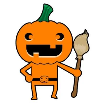 Pumpkin Character Stock Illustration