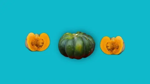 Pumpkin Close-up Chroma Stock Footage 232777228