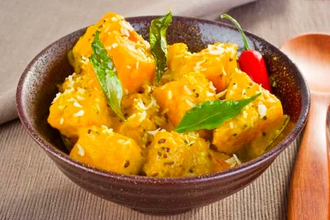 Pumpkin coconut curry Foto stock