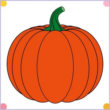 Pumpkin Collection Flat Style Vector Clipart Set Stock Illustration
