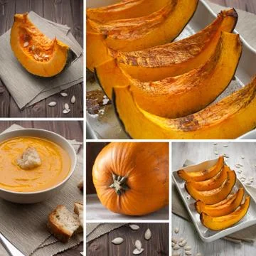 Pumpkin composition Stock Photos