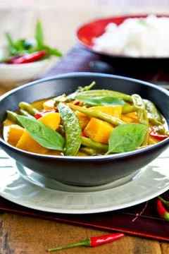 Pumpkin curry Stock Photos
