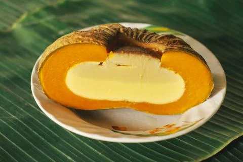 Pumpkin custard 写真素材