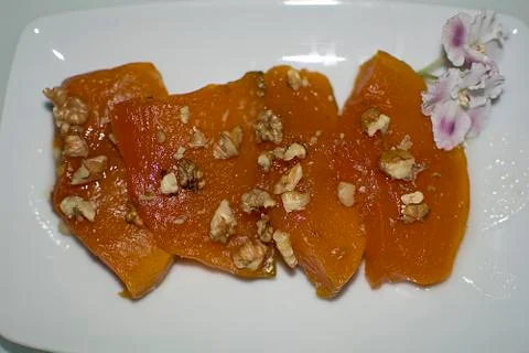 Pumpkin dessert Stock Photos