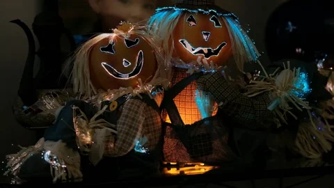 Pumpkin Dolls 3 Video stock 219594134