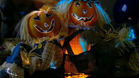 Pumpkin Dolls Saturated 1 Video stock 219594139