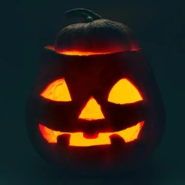 Pumpkin face Stock Photos