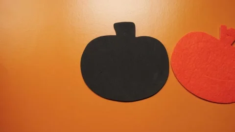 Pumpkin Figure Halloween Stop Motion Symbol Stock Footage 211420959