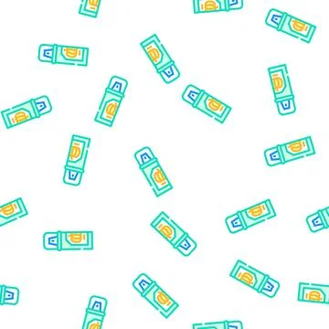 Pumpkin flavor vector seamless pattern Stock Illustration