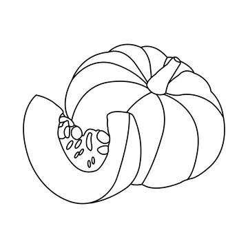 Pumpkin fruit icon design Stock Illustration