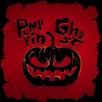 Pumpkin ghost Stock Illustration