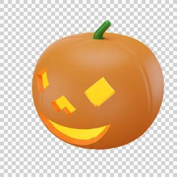 Pumpkin with halloween concept Stock Illustration