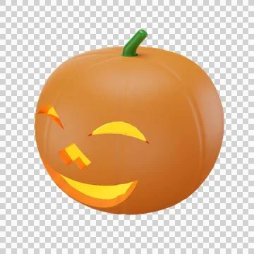 Pumpkin with halloween concept Stock Illustration