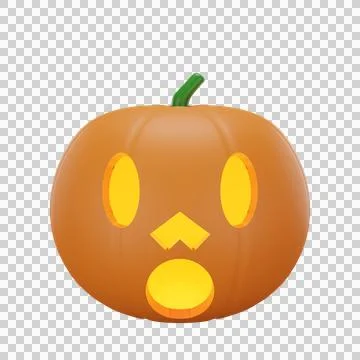 Pumpkin with halloween concept Stock Illustration